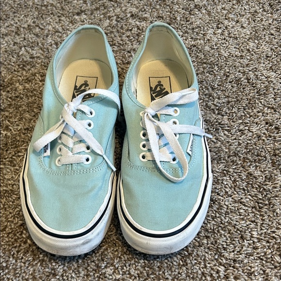 Vans Aqua Canvas Sneakers with White Accents - Picture 6 of 8
